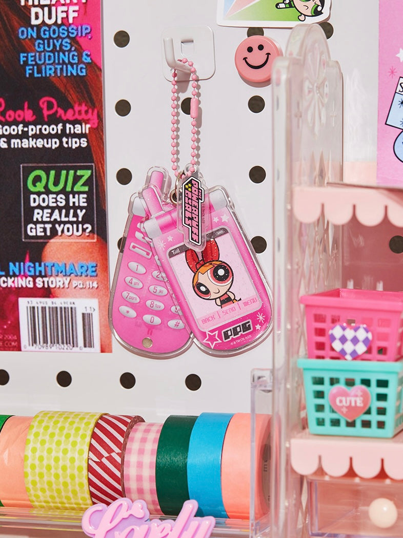 The Powerpuff Girls Phone Photo Keyring 飛天小女警