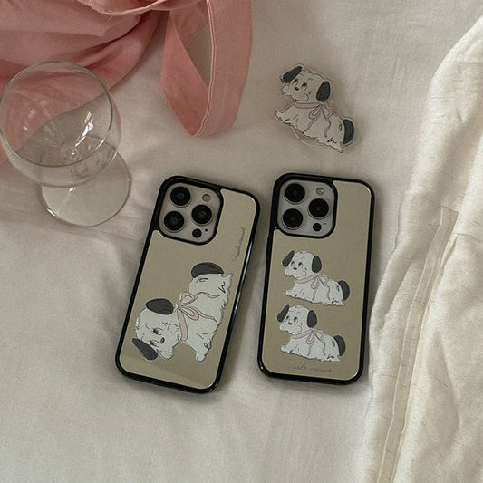Doodle Puppy Mirror Bumper Case (鏡面殼)