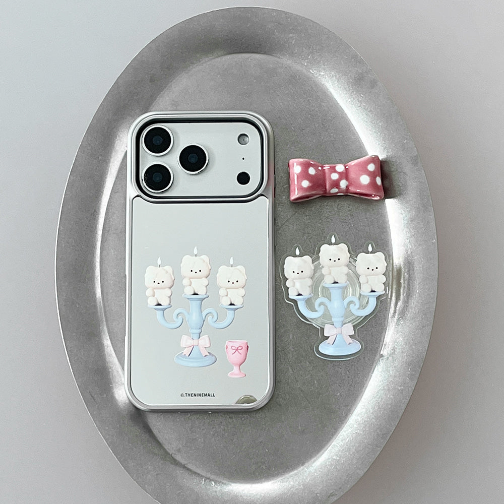 Sweet Candle Gummy Phone Case (Mirror silver bumper case)