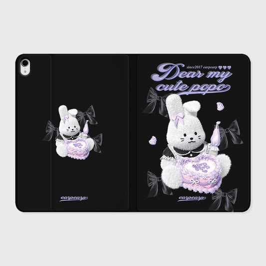 MAID POPO-BLACK IPAD COVER