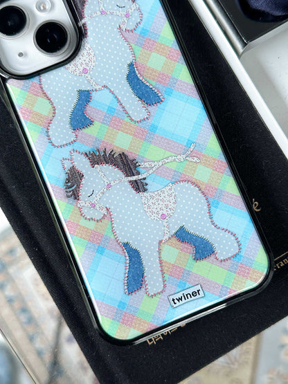 [Pre-order] Twiner Pony Patchwork Phone Case (Epoxy)