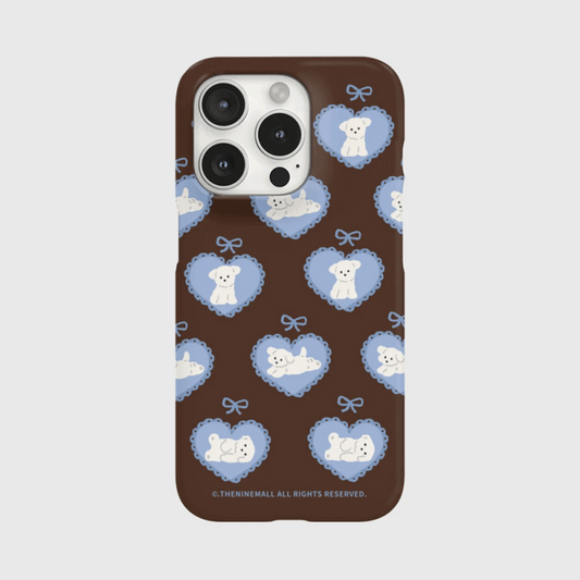 Vintage Ribbon Puppy Phone Case (Hard/Card Storage/Magsafe)