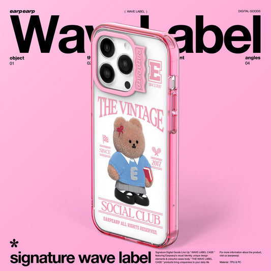 HIGH SCHOOL COVY-PINK (Wave Label Clear Case)