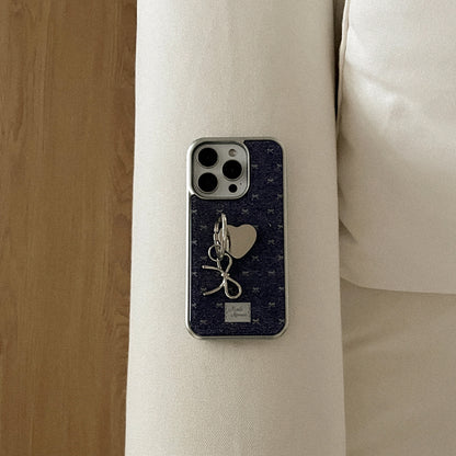 【Set】Denim Bloom (Silver Bumper Case)+指環扣