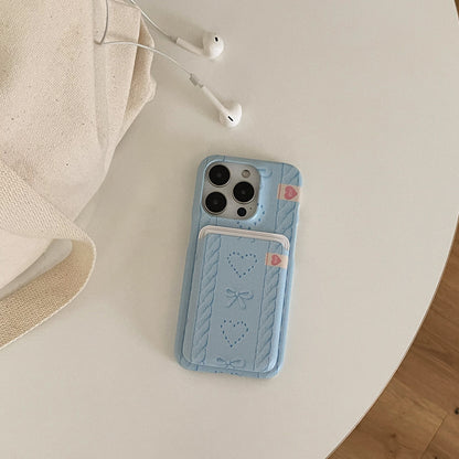 Bow My Heart Phone Case (Hard/Card Storage/Magsafe)