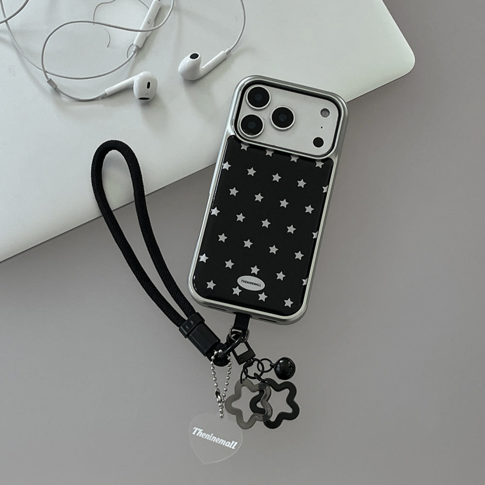 【Set】Star Sprinkle (Silver Bumper Case)+手機繩