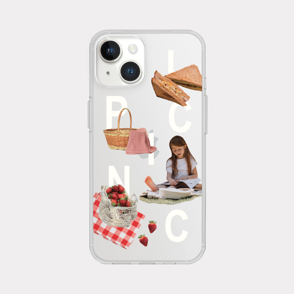 Picnic Play Phone Case (Clear/Tank Clear/Clear card storage)