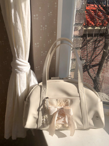 Ovuni Daily ribbon gym bag_cream