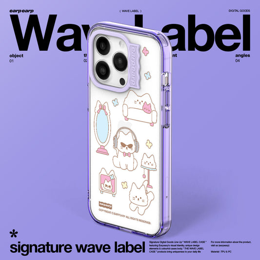 CHICHI SWEET HOME-PURPLE (Wave Label Clear Case)