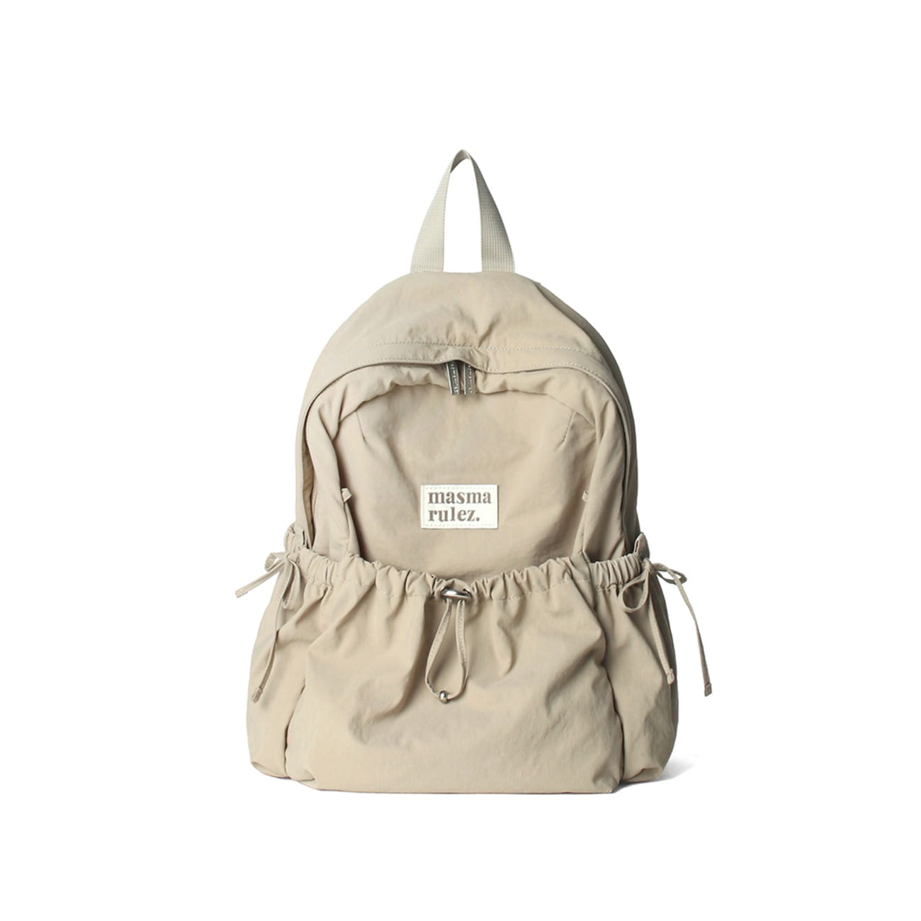 Masmarulez Mini ver. Ribbon Pocket Backpack_Beige