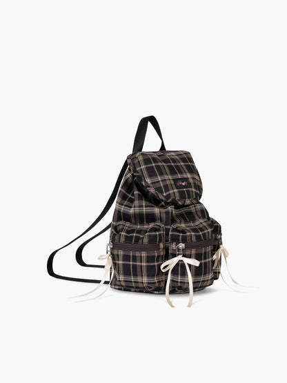Fennec Berry Pocket Backpack - Check Brown