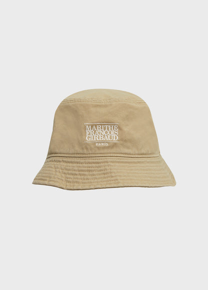 MARITHÉ FRANÇOIS GIRBAUD CLASSIC LOGO BUCKET HAT BEIGE