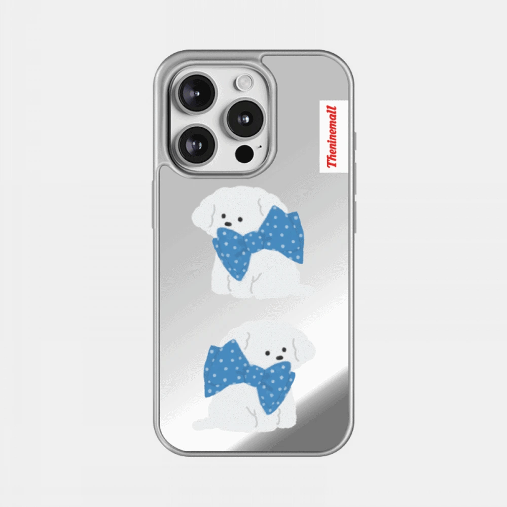 Big Ribbon Ppokku Phone Case (Mirror silver bumper case)