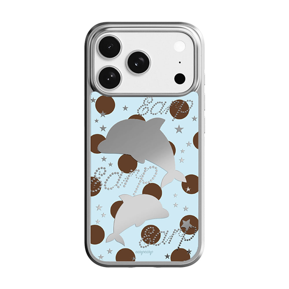 DOLPHIN-SILVER (MIRROR BUMPER CASE)