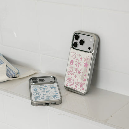 Windys Tea Time Doodle Phone Case (Mirror silver bumper case)