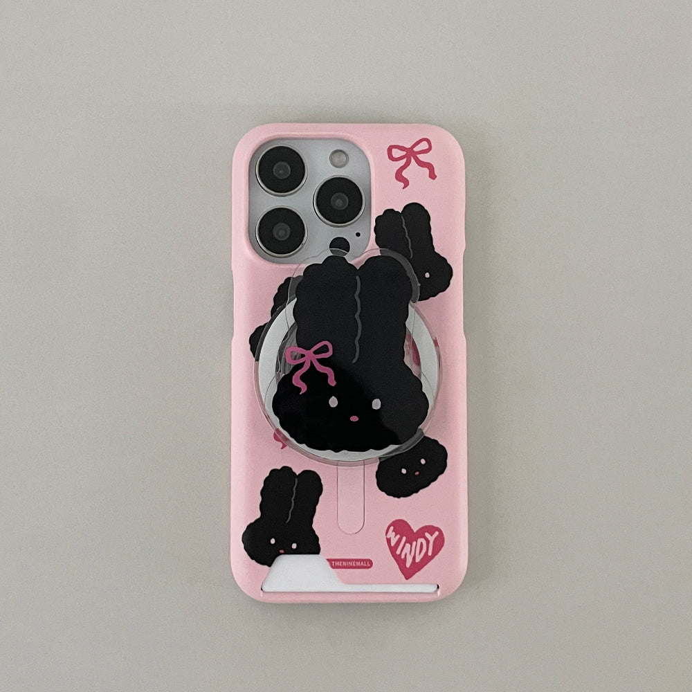 【Set】Pattern Black Windy (Magsafe Card Storage) + Magsafe Tok