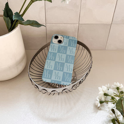 [mm] Checkerboard Phone Case (Hard/Card Storage) (3色)