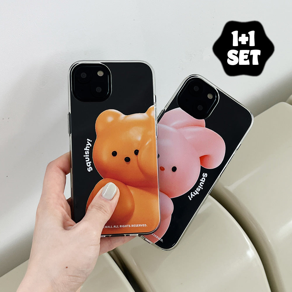 【Set】Squishy Couple Case*2 (透明殼)