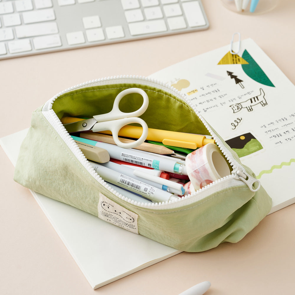 Nuaname Gelato Fabric Pencil Case (Pistachio, Lychee)