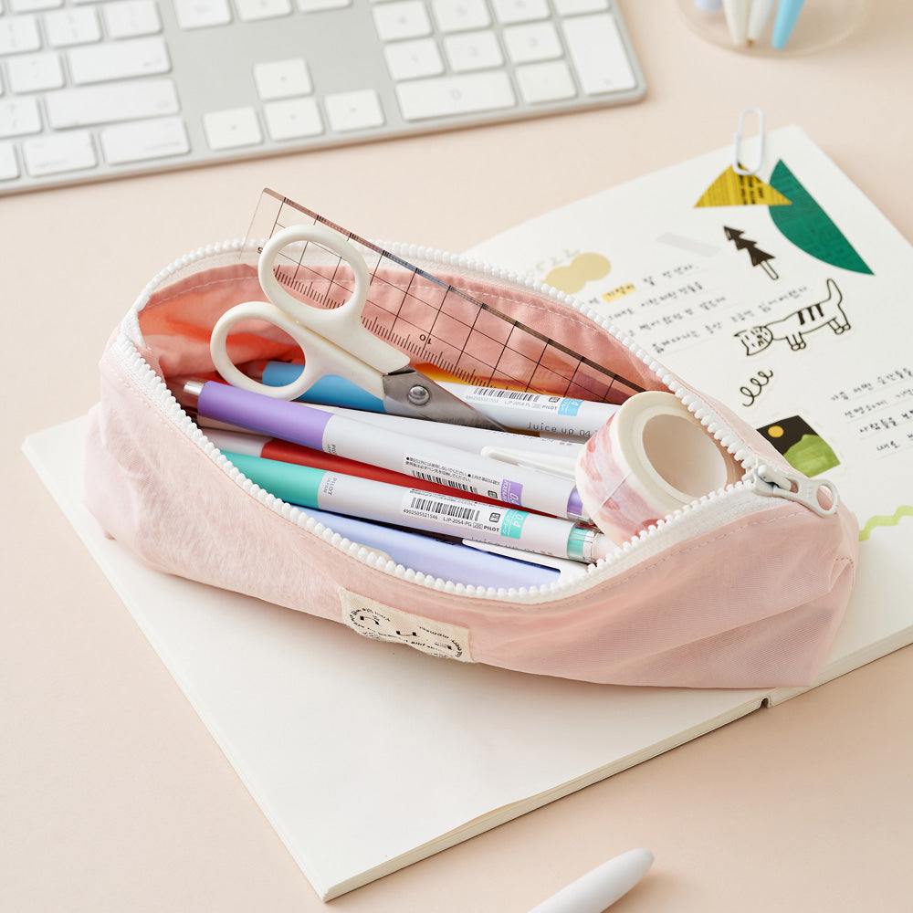 Nuaname Gelato Fabric Pencil Case (Pistachio, Lychee)