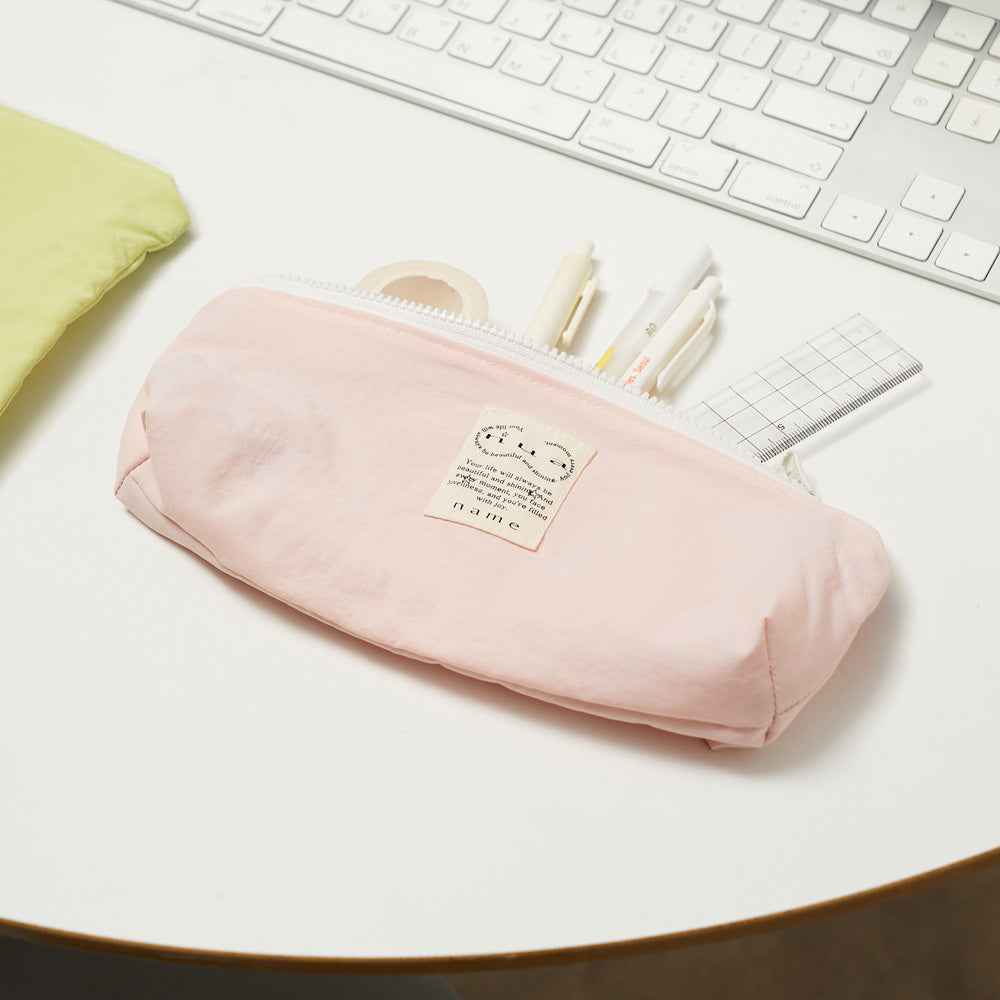 Nuaname Gelato Fabric Pencil Case (Pistachio, Lychee)