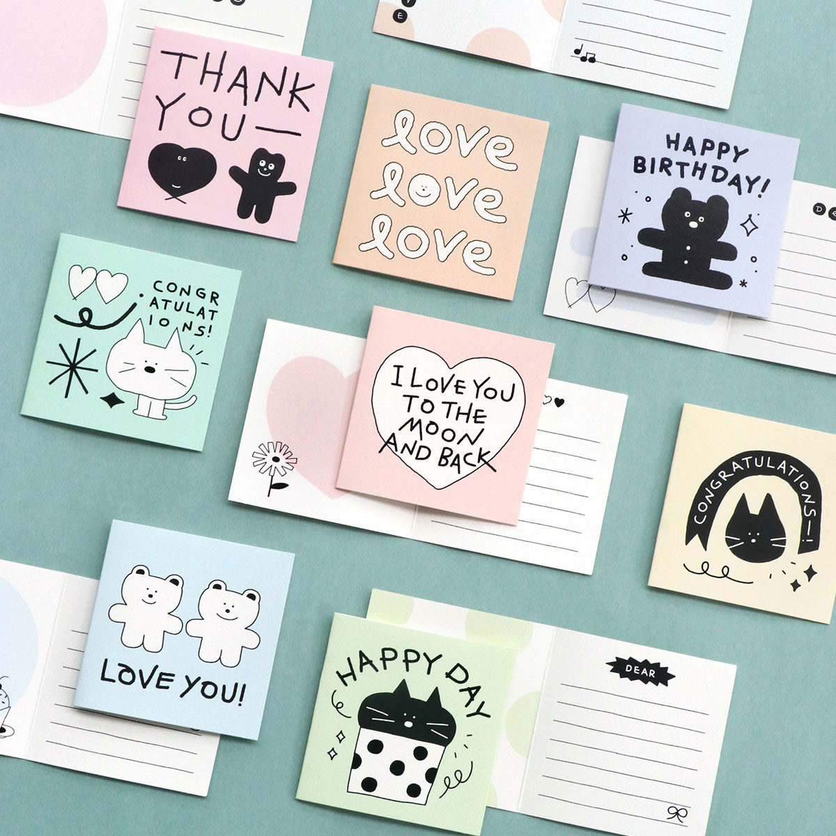 Iconic Doodle Mini Card Set (24P)