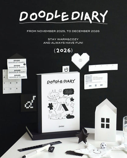 【新上架優惠✍🏻】Iconic 2026 Doodle Diary (4色)