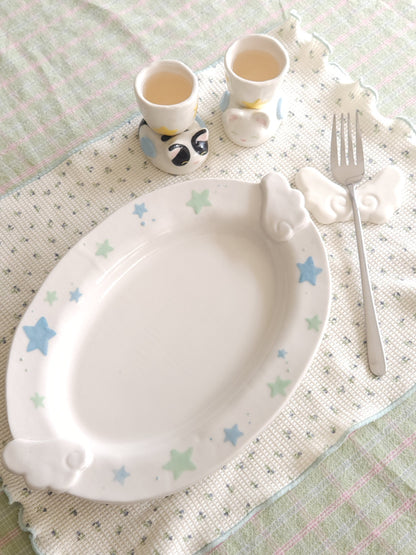 Muimi Pure Wing Ceramic Plate