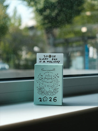 【早鳥優惠減$20🌠】2026 Daily Calendar by JYChoi 최진영 ‘Everyday is a holiday’