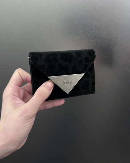 Fennec Matt Triangle Wallet - Leopard (Brown/Black)