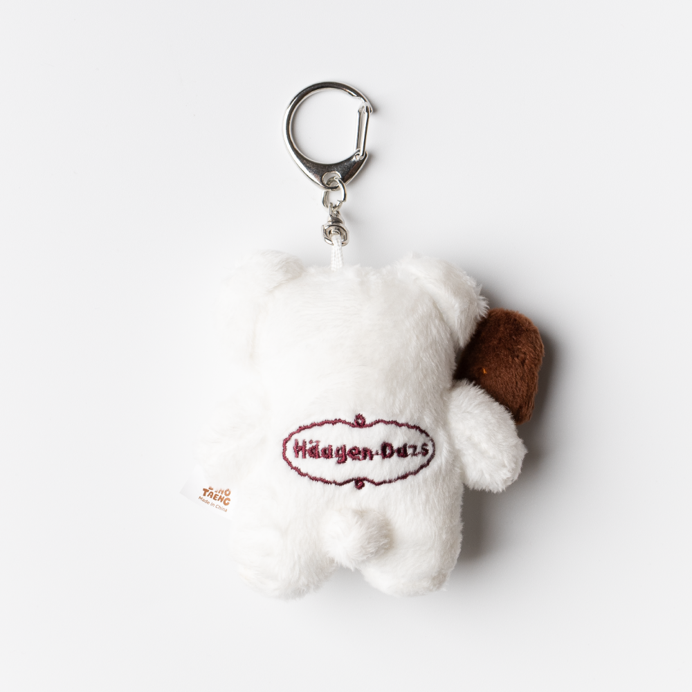 [Dinotaeng X Häagen-Dazs] Hard bar Flat fur Keyring (2款)