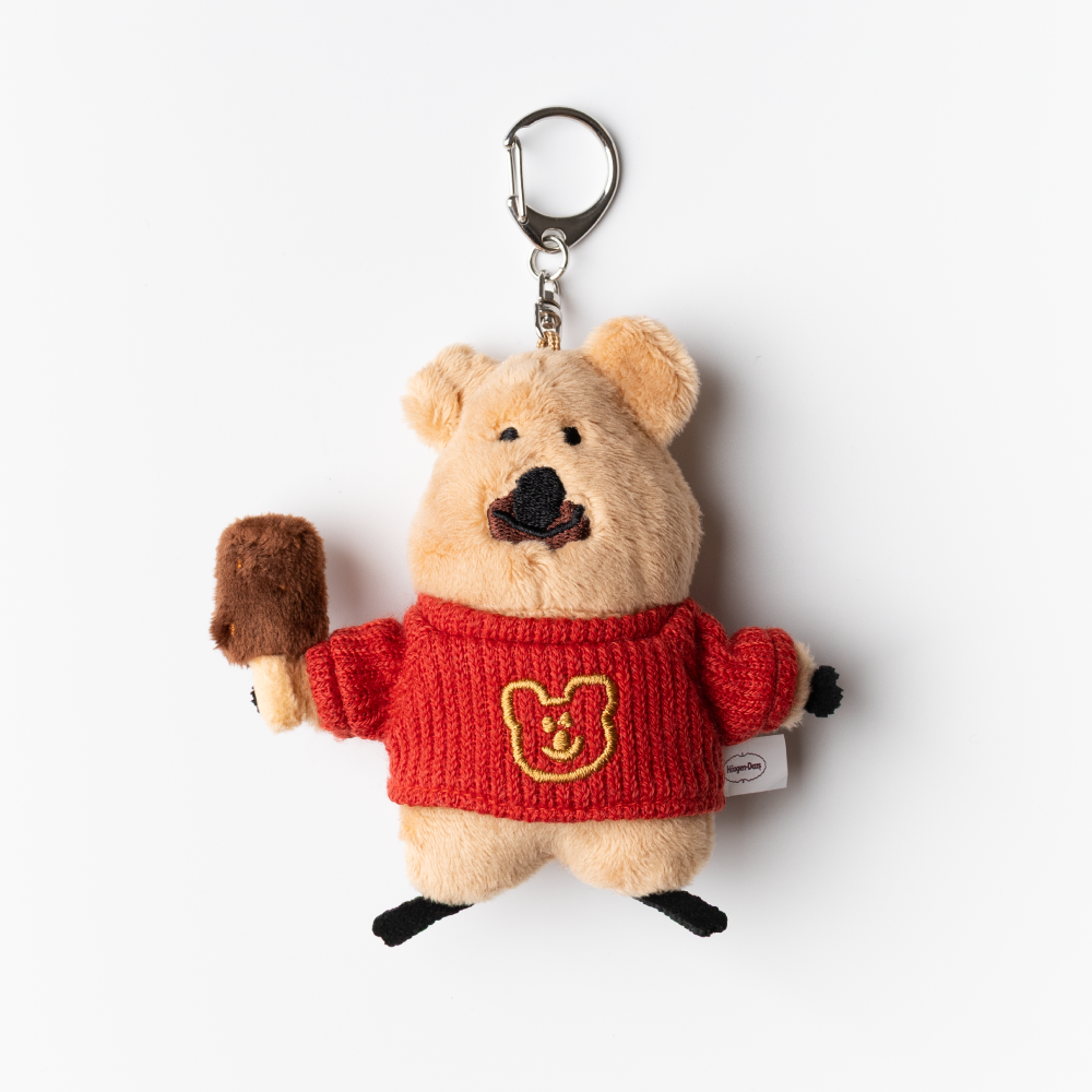 [Dinotaeng X Häagen-Dazs] Hard bar Flat fur Keyring (2款)