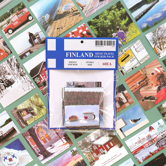 Indigo Mind Travel Sticker Pack - Finland (60EA)