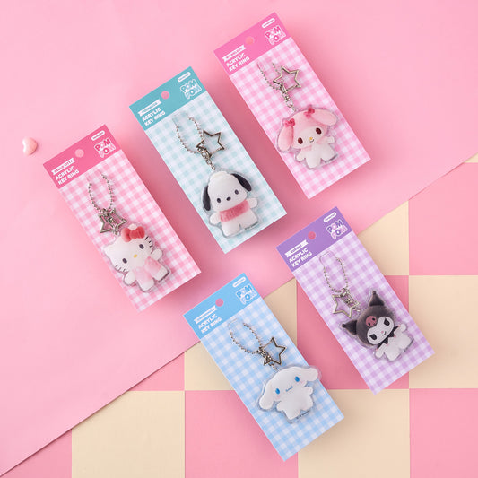 Sanrio Pompom Acrylic Keyring (5款)