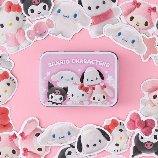 Sanrio Pompom Tin Case Sticker Pack (40P)