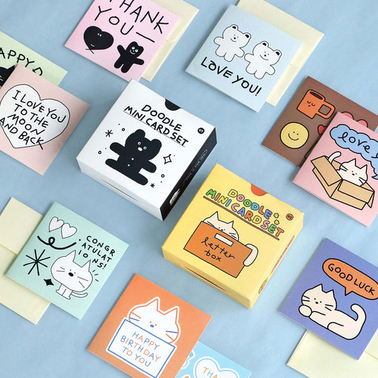 Iconic Doodle Mini Card Set (24P)