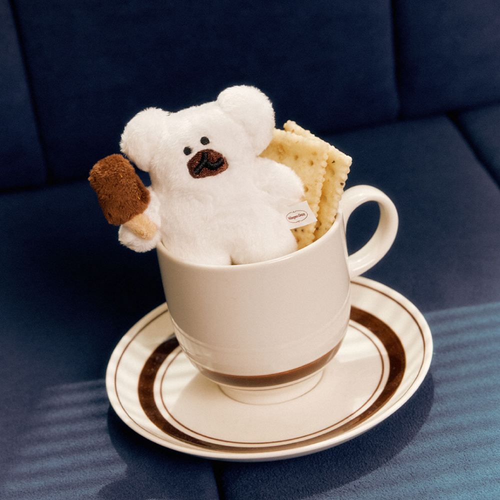 [Dinotaeng X Häagen-Dazs] Hard bar Flat fur Keyring (2款)