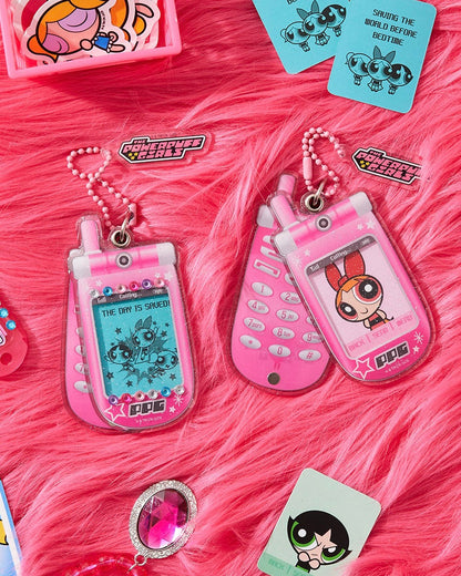 The Powerpuff Girls Phone Photo Keyring 飛天小女警