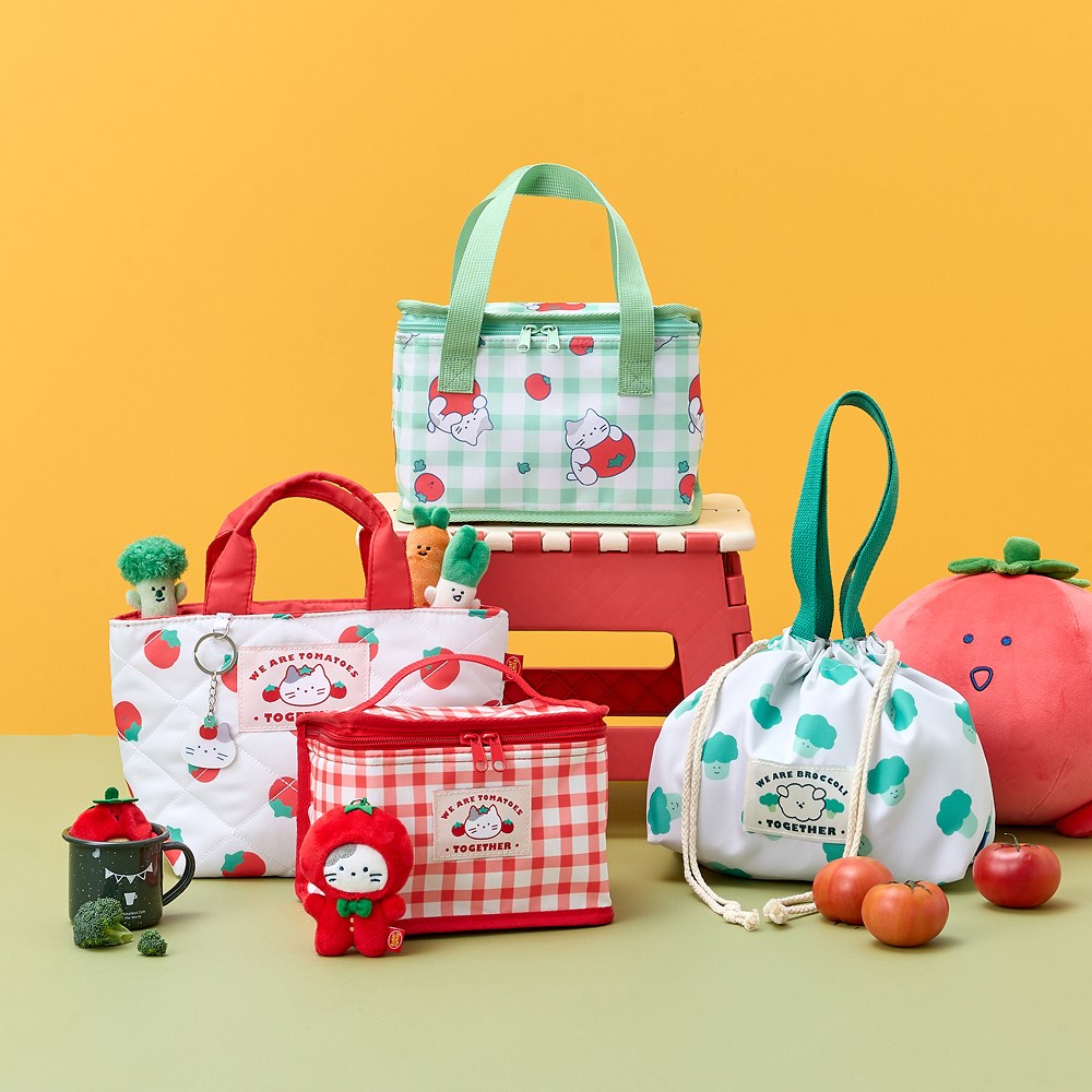 Butter Shop [Veggie Gang!] Tomato Lunch Bag with Acrylic Charm 保溫袋