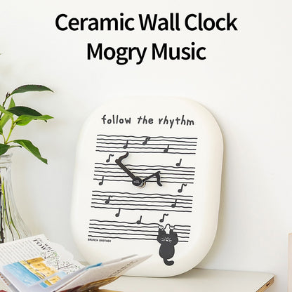 Romane Brunch Brother Ceramic Wall Clock Mogry Music