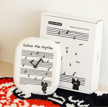Romane Brunch Brother Ceramic Wall Clock Mogry Music