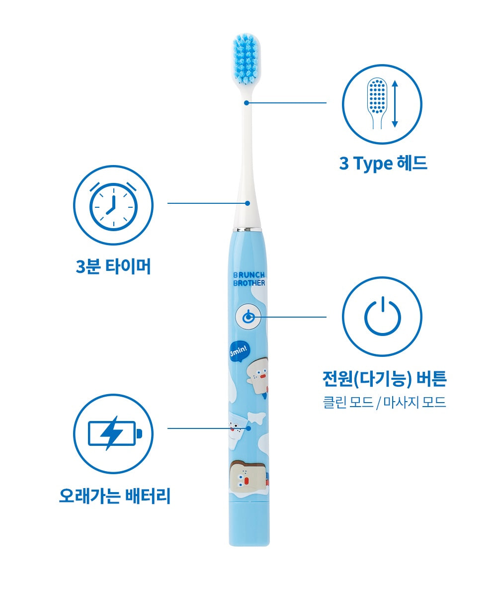 【現貨95折】Romane Brunch Brother Electric Toothbrush Set #Toast