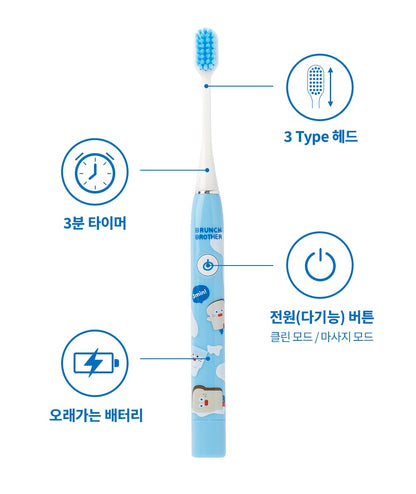 【現貨95折】Romane Brunch Brother Electric Toothbrush Set #Toast