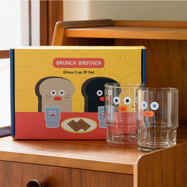 Romane Brunch Brother Toast Glass Cup Set (2P)