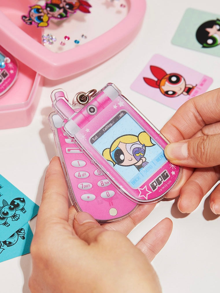 The Powerpuff Girls Phone Photo Keyring 飛天小女警
