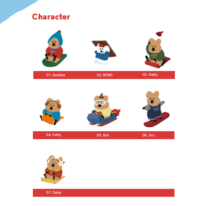 Dinotaeng COCOCUP - Ice Sledging Keychain (7款)