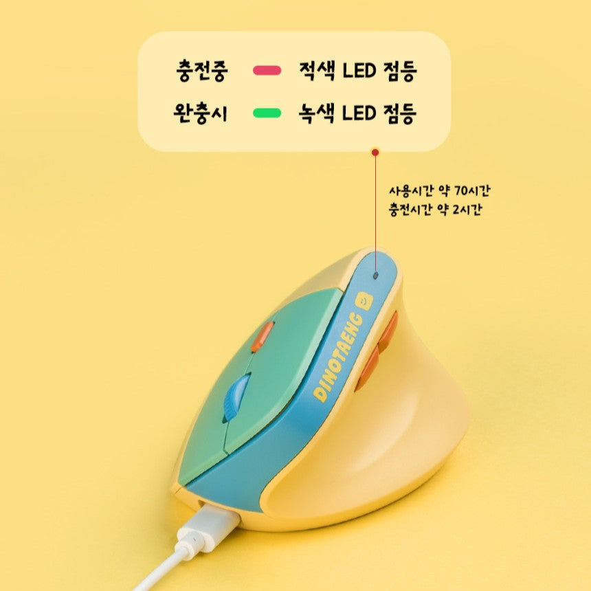Dinotaeng Wireless Vertical Mouse Set 滑鼠