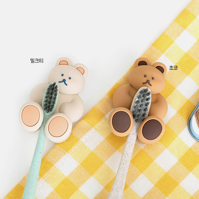 Donat Donat Silicone Toothbrush Rack (5色) 吸盤式牙刷架