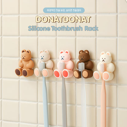 Donat Donat Silicone Toothbrush Rack (5色) 吸盤式牙刷架