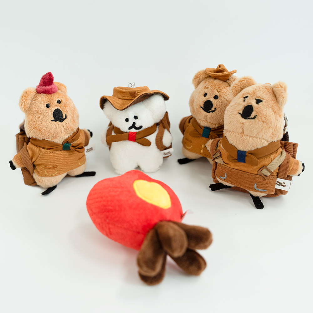 Dinotaeng Quokscout Flat Fur Keychain (7款)